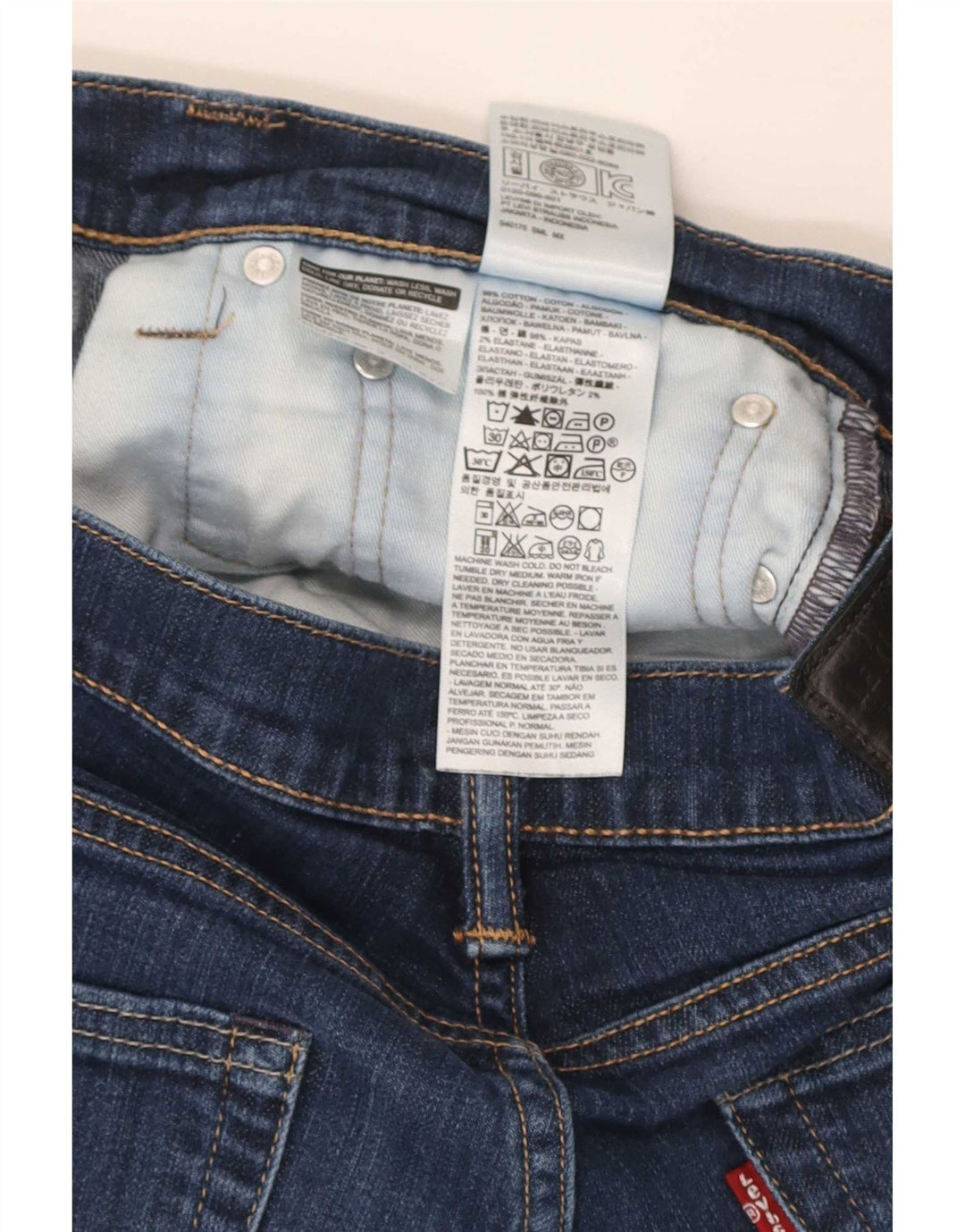 Blugi pentru bărbați Levi's 511 Slim W34 L32 Bumbac bleumarin