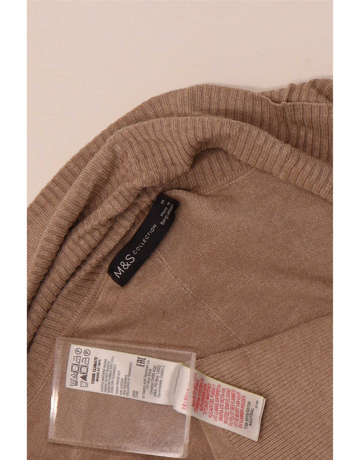 Pulover cardigan deschis pentru femei Marks & Spencer UK 14 maro mediu