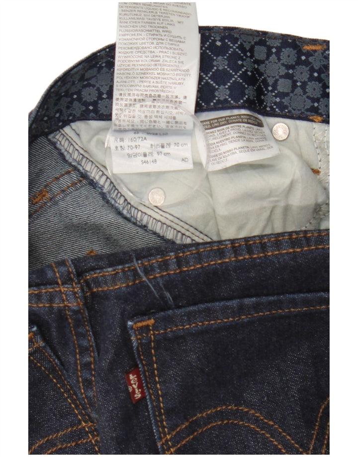 Blugi drepti pentru femei Levi's US 6 Medium W28 L30 Bumbac bleumarin