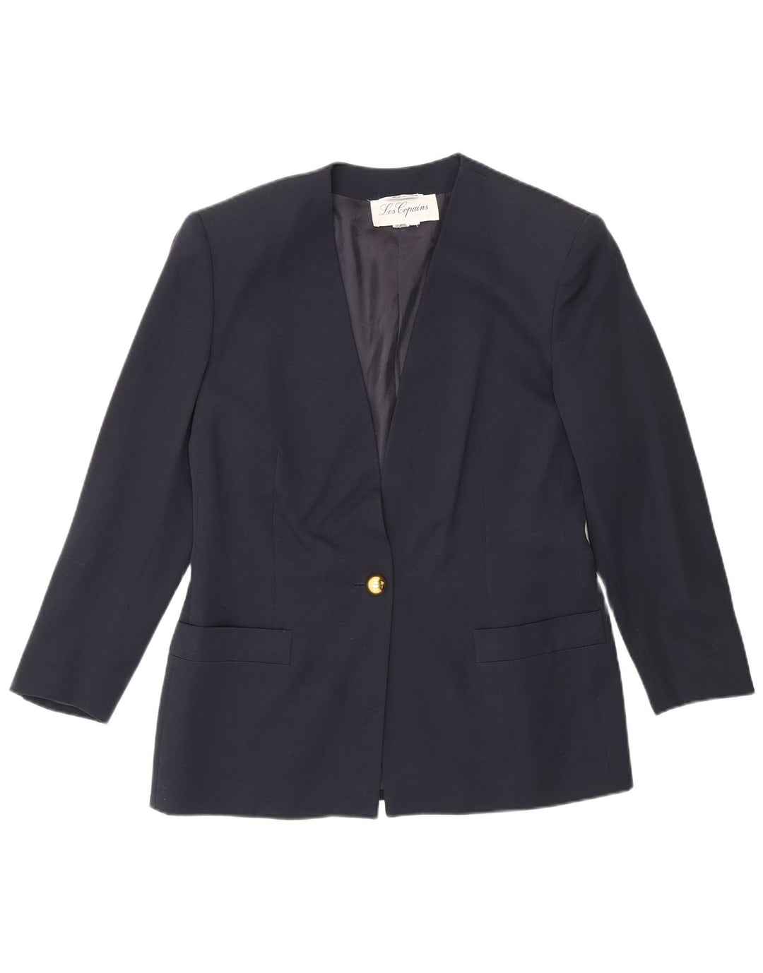 Jachetă Blazer Femei Les Copains 1 Buton UK 14 Medium Bleumarin