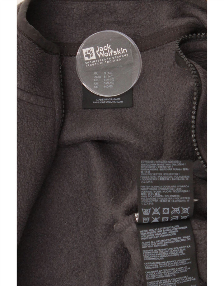 Jack Wolfskin Jachetă fleece pentru băieți 9-10 ani, mic, gri, poliester