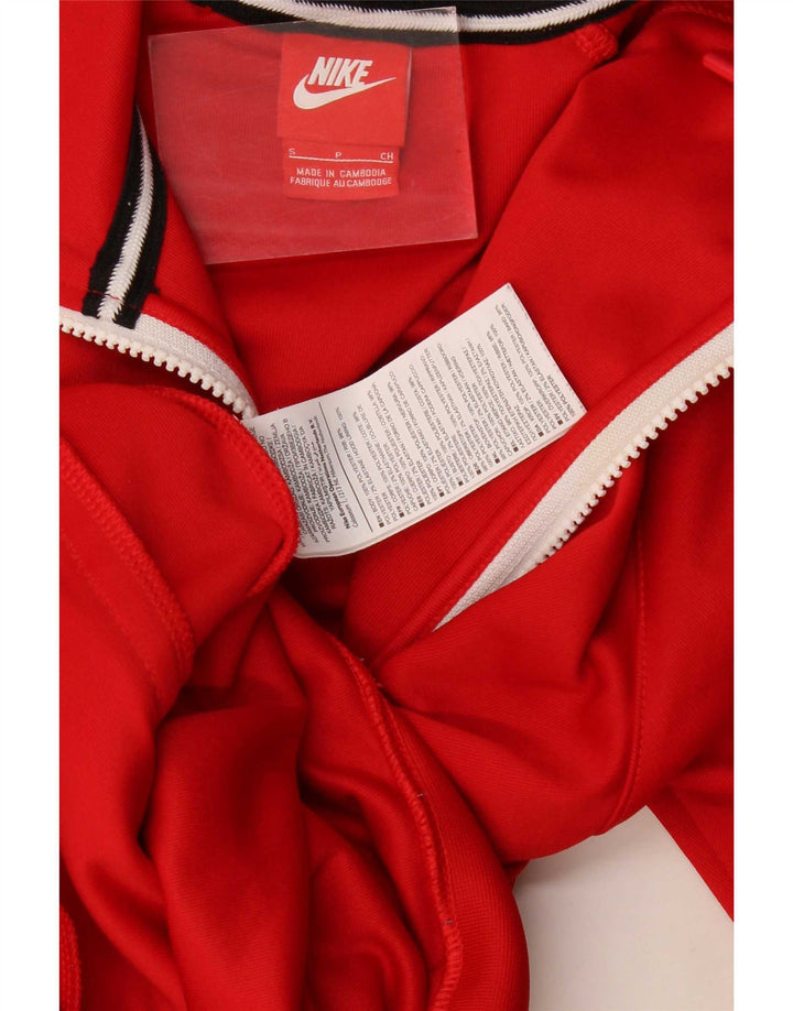 Pulover Nike Graphic Zip pentru bărbați din poliester color-block roșu