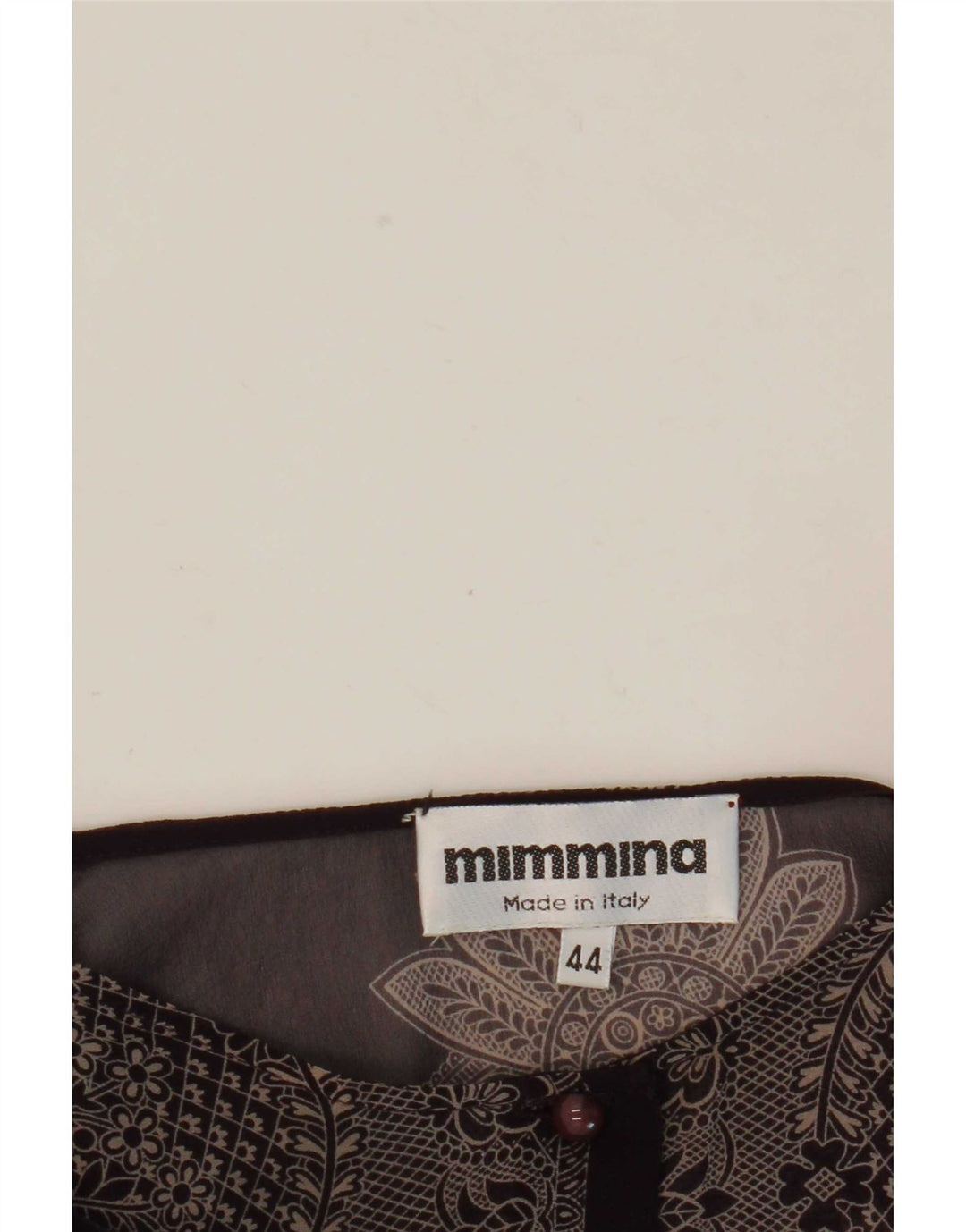 MIMMINA Bluză cămașă transparentă pentru femei IT 44 Medium Black Floral