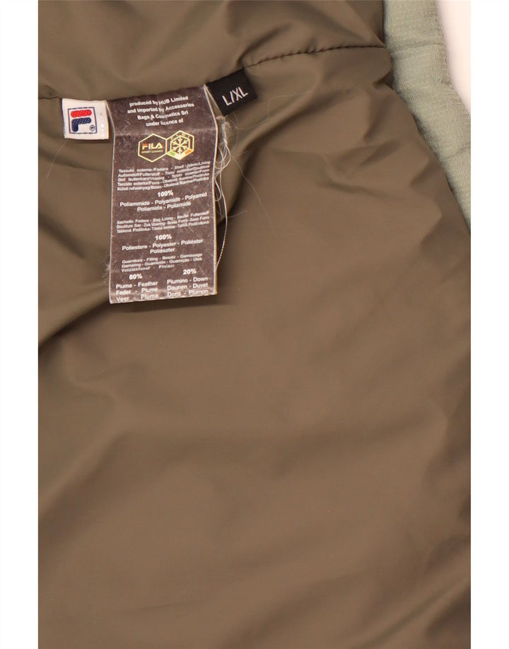 Jachetă căptușită pentru bărbați FILA UK 40 Poliamidă verde mare