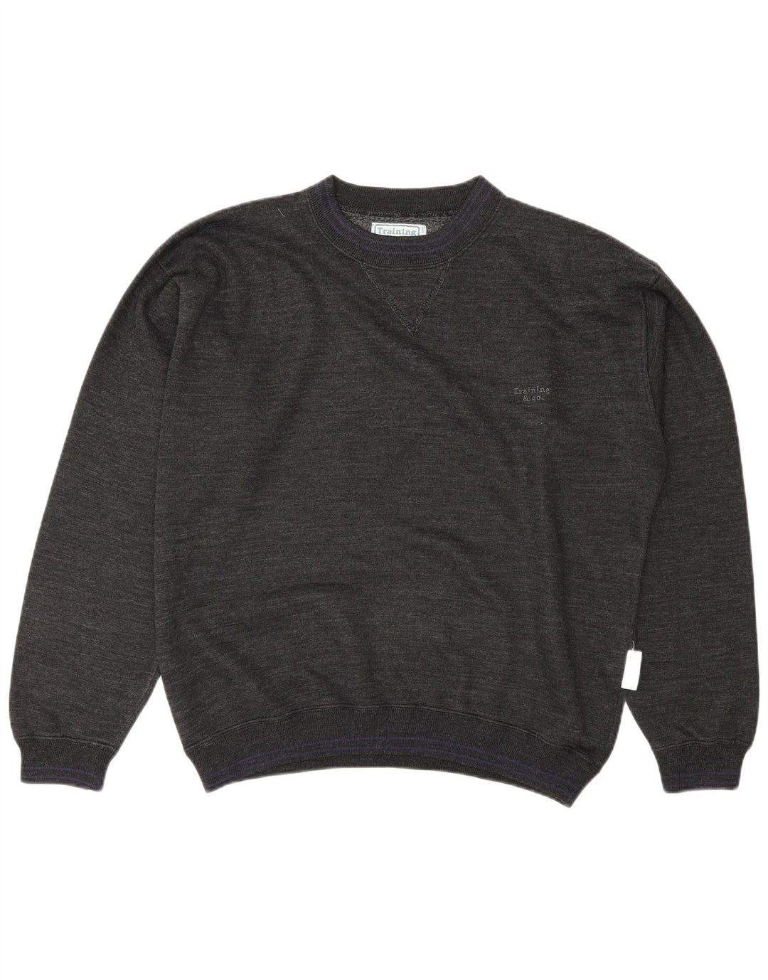 Hanorac vintage pentru bărbați Jumper mare bumbac gri
