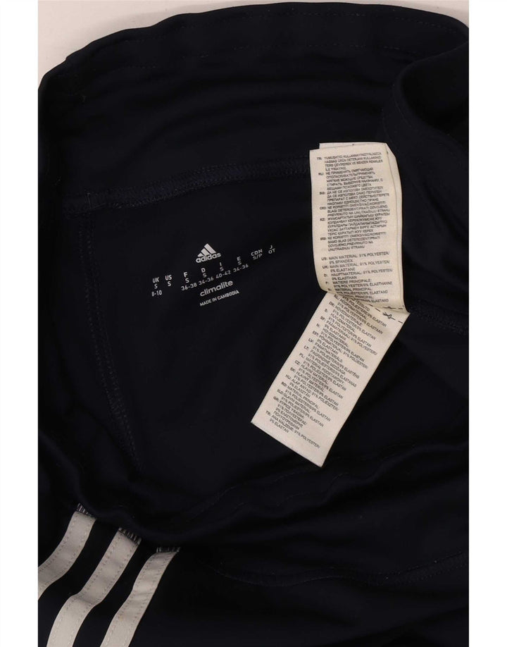 Leggings pentru femei Adidas UK 8 Small, bleumarin, poliester