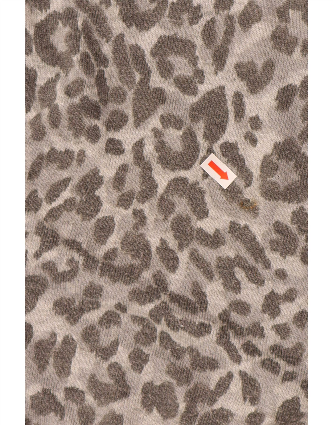 OASIS Pulover cu gât rulat pentru femei UK 14 Medium Gri Animal Print