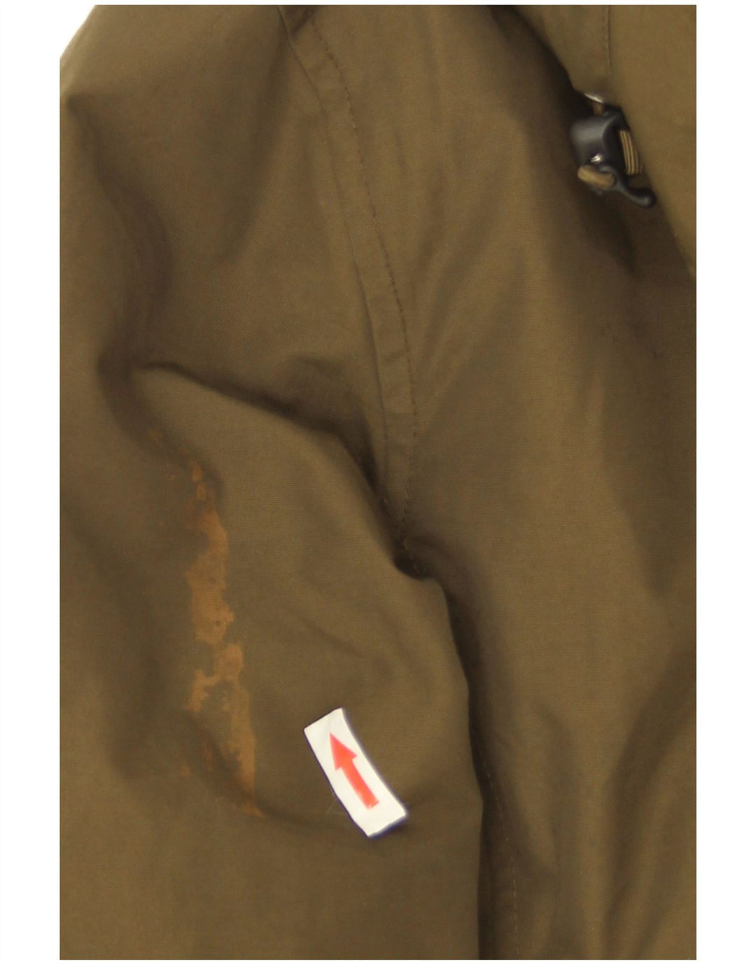 Jachetă parka cu glugă Woolrich pentru femei UK 14, bumbac kaki mediu