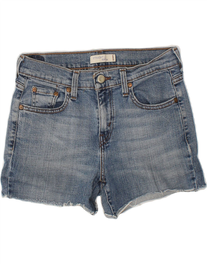 LEVI'S Womens 505 Denim Shorts US 4 Small W28 Blue Cotton Vintage Levi's and Second-Hand Levi's from Messina Hembry 