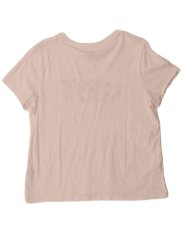 Tricou cu grafic pentru femei Levi's Top UK 18 XL Bumbac alb