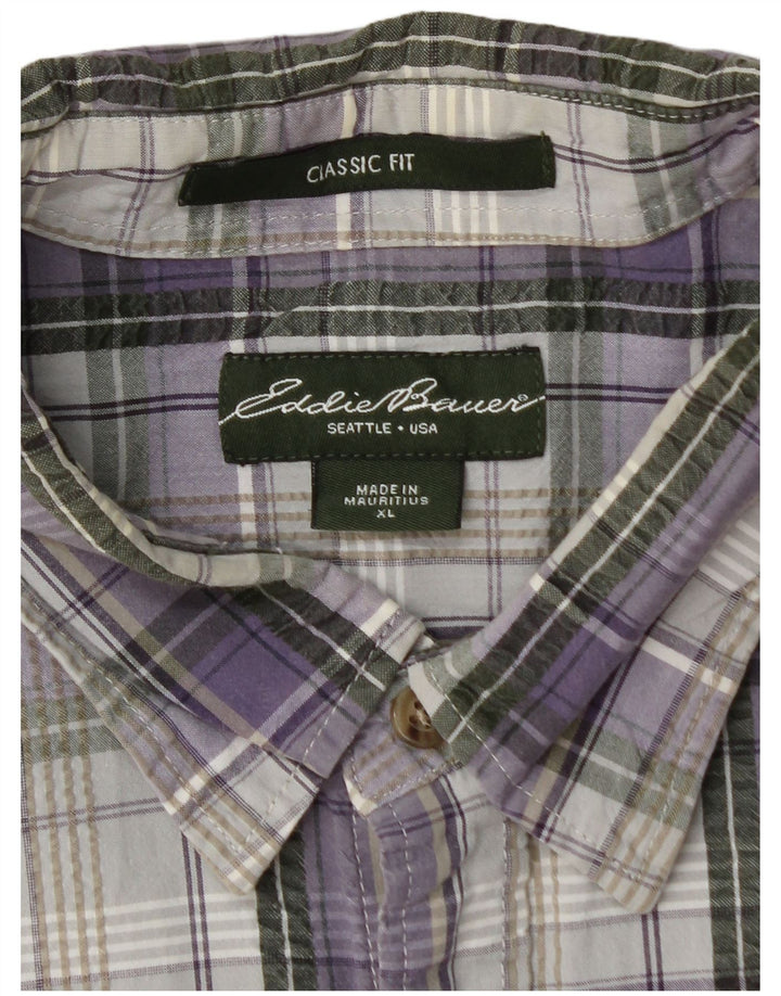 Cămașă cu mânecă scurtă pentru bărbați EDDIE BAUER, XL, mov