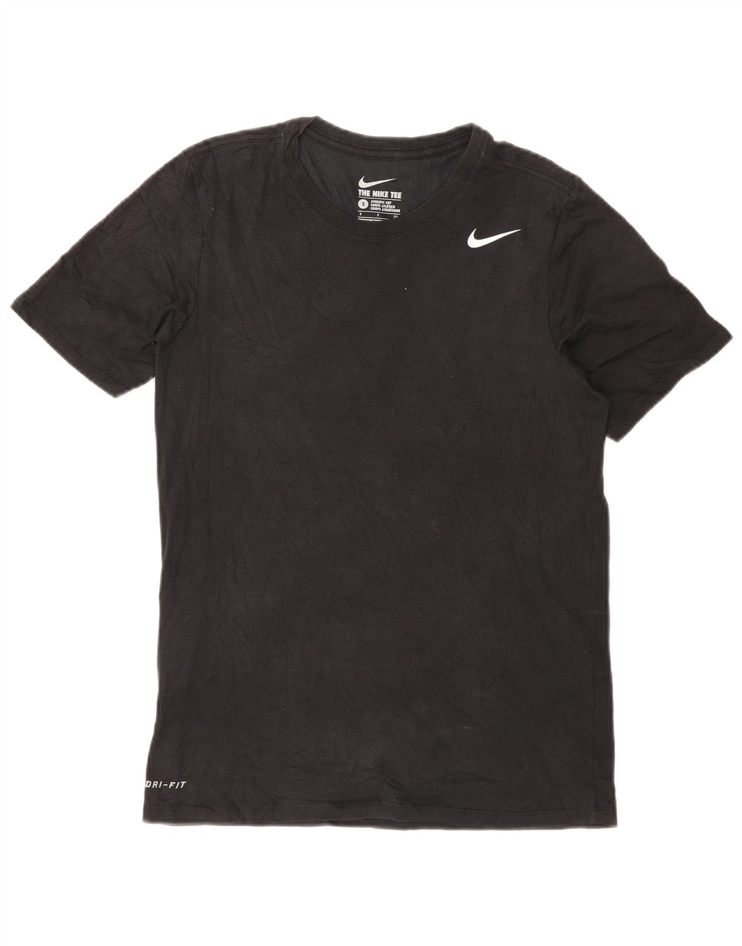 Tricou NIKE pentru bărbați cu croiala atletică Top mic, negru, bumbac