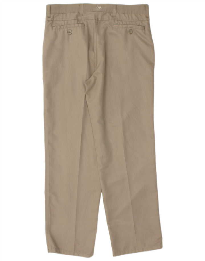 Pantaloni chino pentru bărbați DUNLOP, cu cuplare, L34 L31, poliester bej