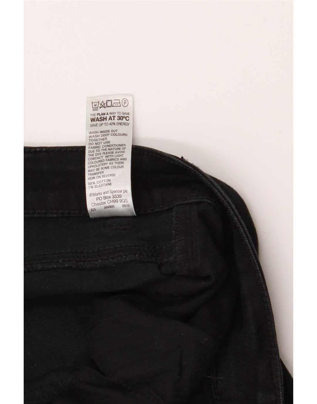 Marks & Spencer Blugi Bootcut scurti pentru femei UK 12 Medium L34 L27 Negri