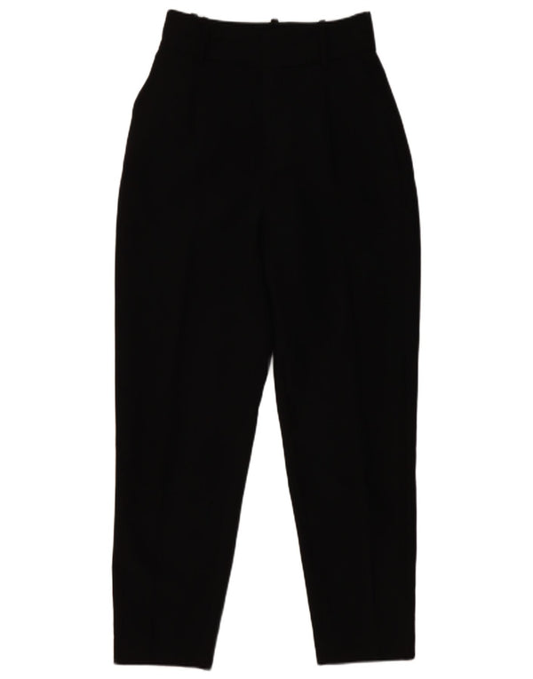 Pantaloni chino conici pentru femei Zara XS W24 L26 Poliester negru