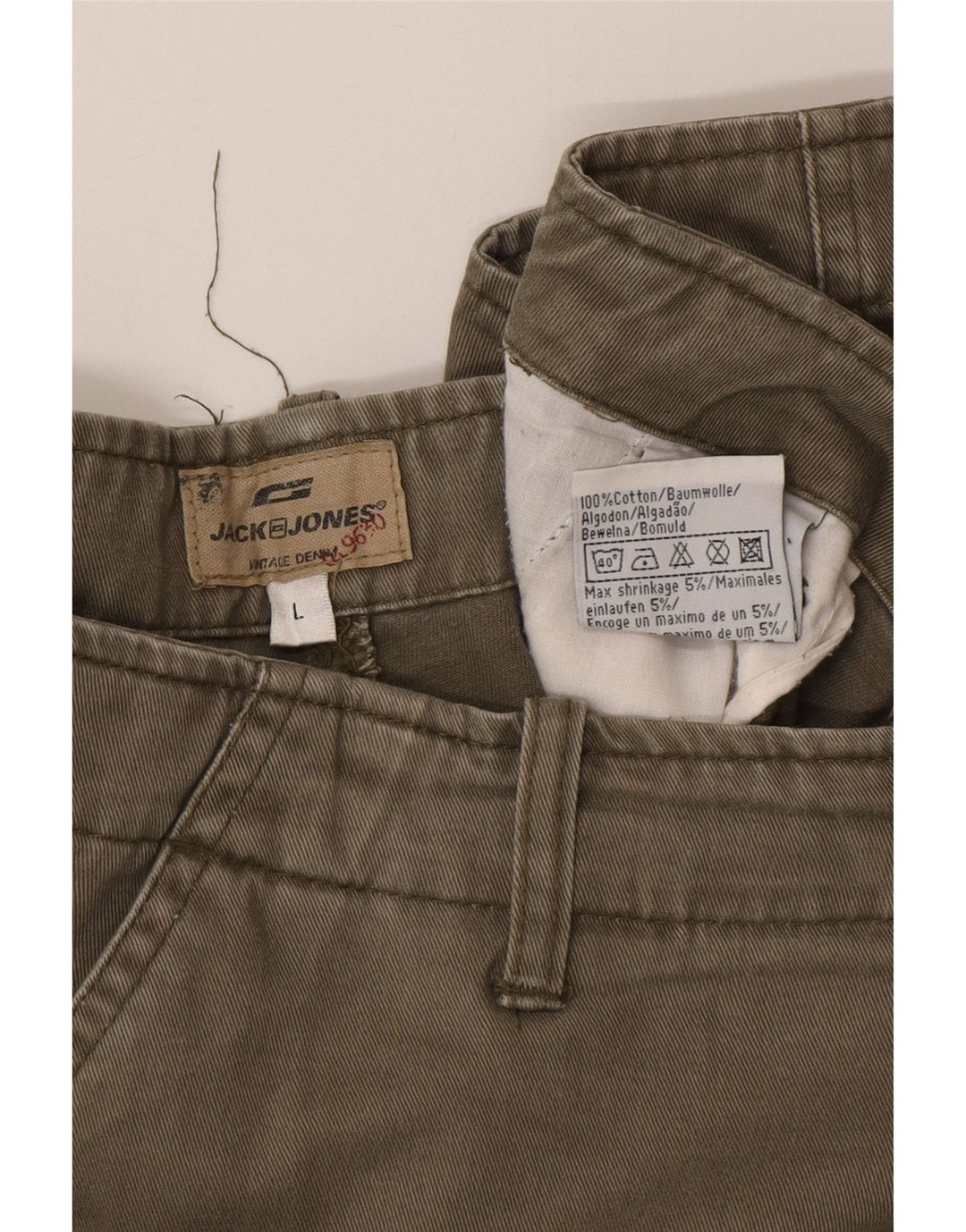 Pantaloni scurti cargo Jack & Jones pentru bărbați, mari W34, bumbac kaki