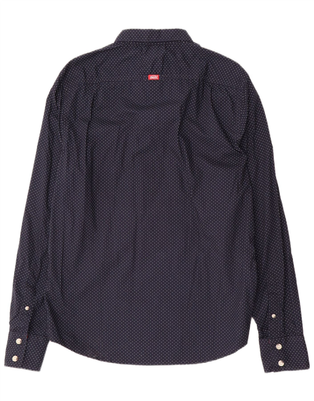 Cămașă pentru bărbați Superdry XL bleumarin, bumbac cu pete