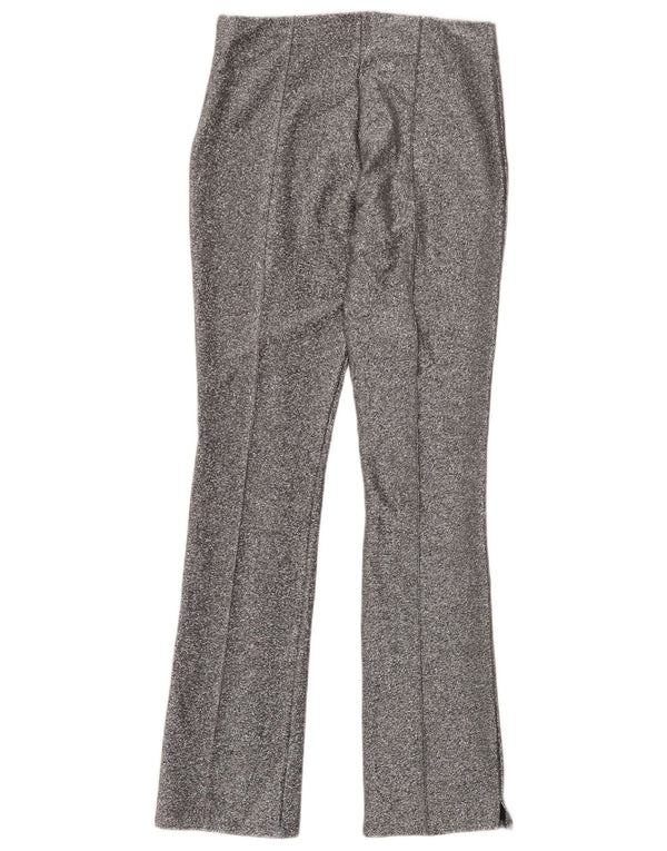 Pantaloni casual pentru femei Trafaluc Bootcut Zara Mediu L28 L30 Argintiu