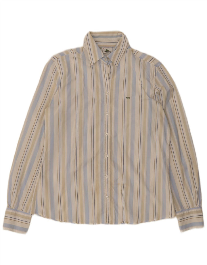 Cămașă Lacoste Femei Mărimea 44 Bumbac cu dungi multicolore mare