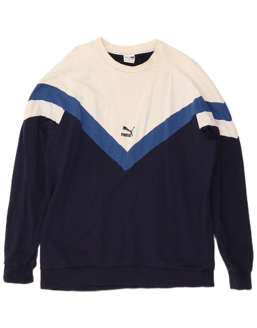 Pulover pentru bărbați Puma Pulover XL Bleumarin Colorblock