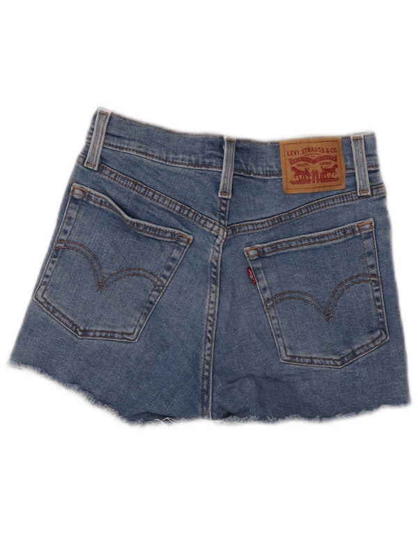 Pantaloni scurți din denim cu talie înaltă Levi's, pentru femei, W25 XS, bumbac albastru