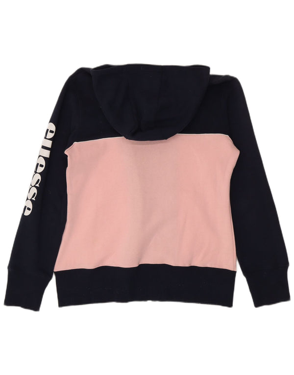 Pulover cu glugă cu fermoar pentru femei Ellesse UK 12 Medium Bleumarin Colorblock