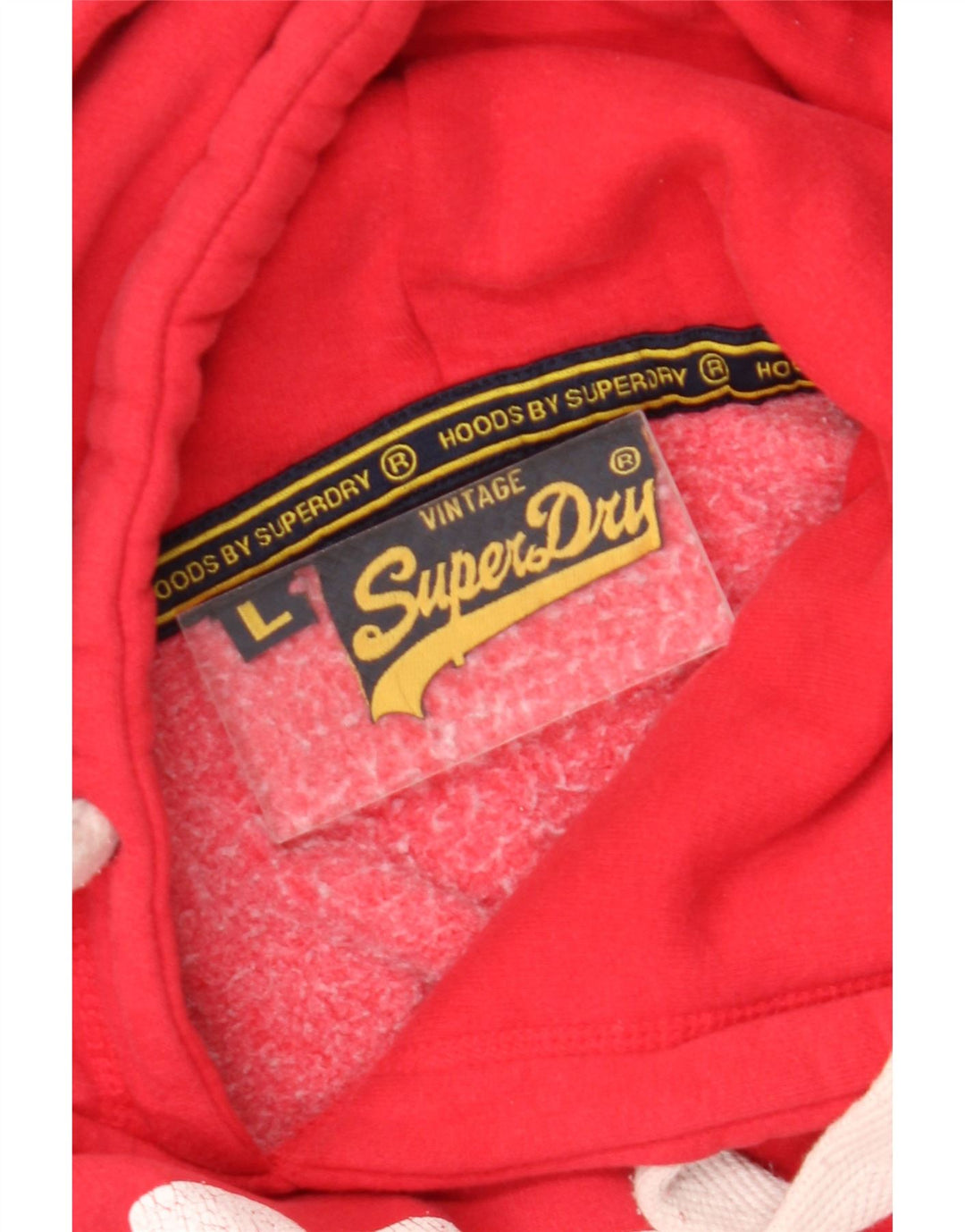 Pulover cu glugă grafic Superdry pentru bărbați, roșu mare