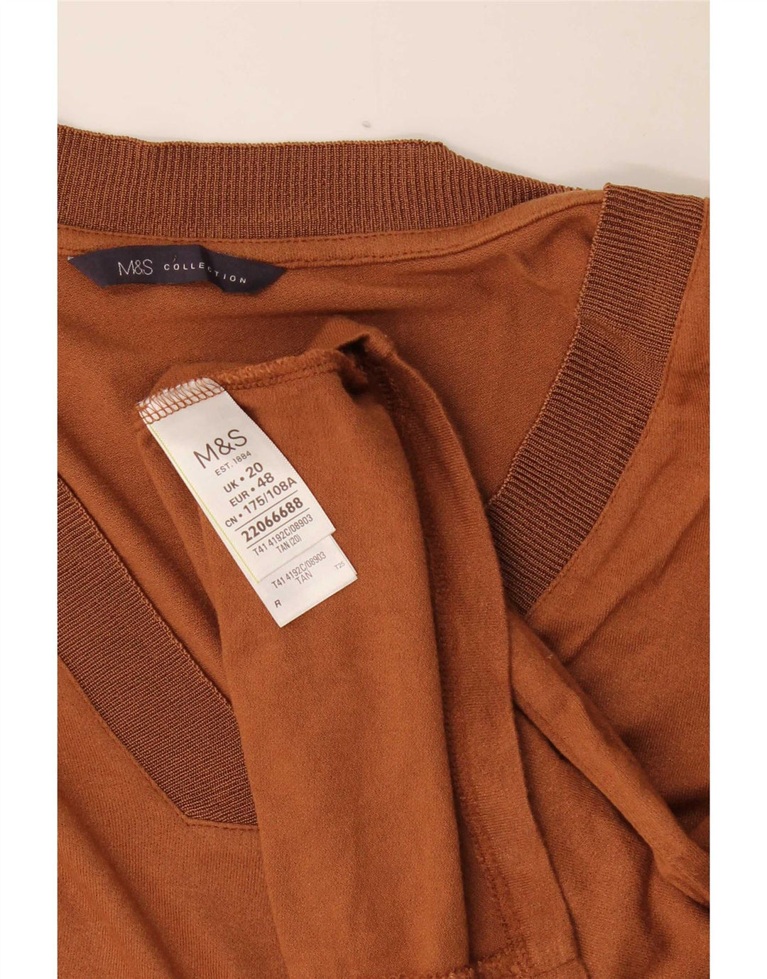 Bluză pentru femei Marks & Spencer UK 20 2XL Maro Viscoză
