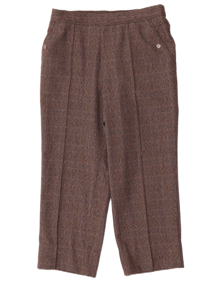 Pantaloni tăiați pentru femei Marks & Spencer UK 12 Medium W28 L24 Gri