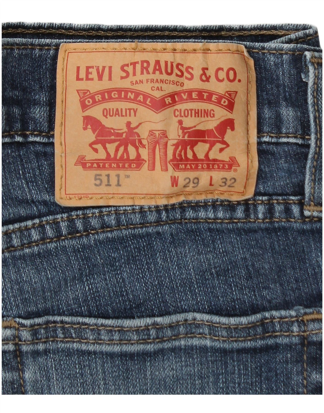 Blugi Levi's 511 Slim pentru bărbați W29 L30 Bumbac albastru