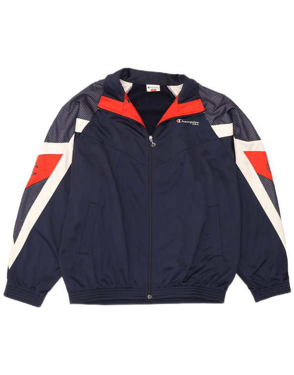 Jachetă de top pentru trening pentru bărbați Champion, XL, albastru bleumarin, color block