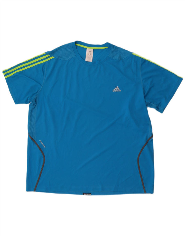 Tricou pentru bărbați Adidas Top 2XL poliester albastru