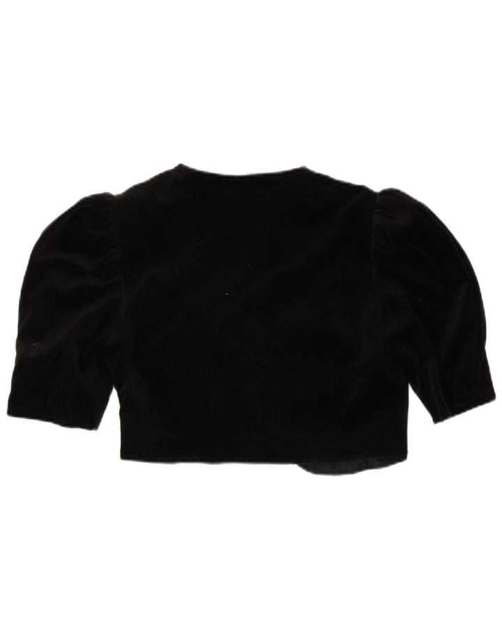 Jachetă Bolero pentru femei VINTAGE IT 40 Triacetat negru mic