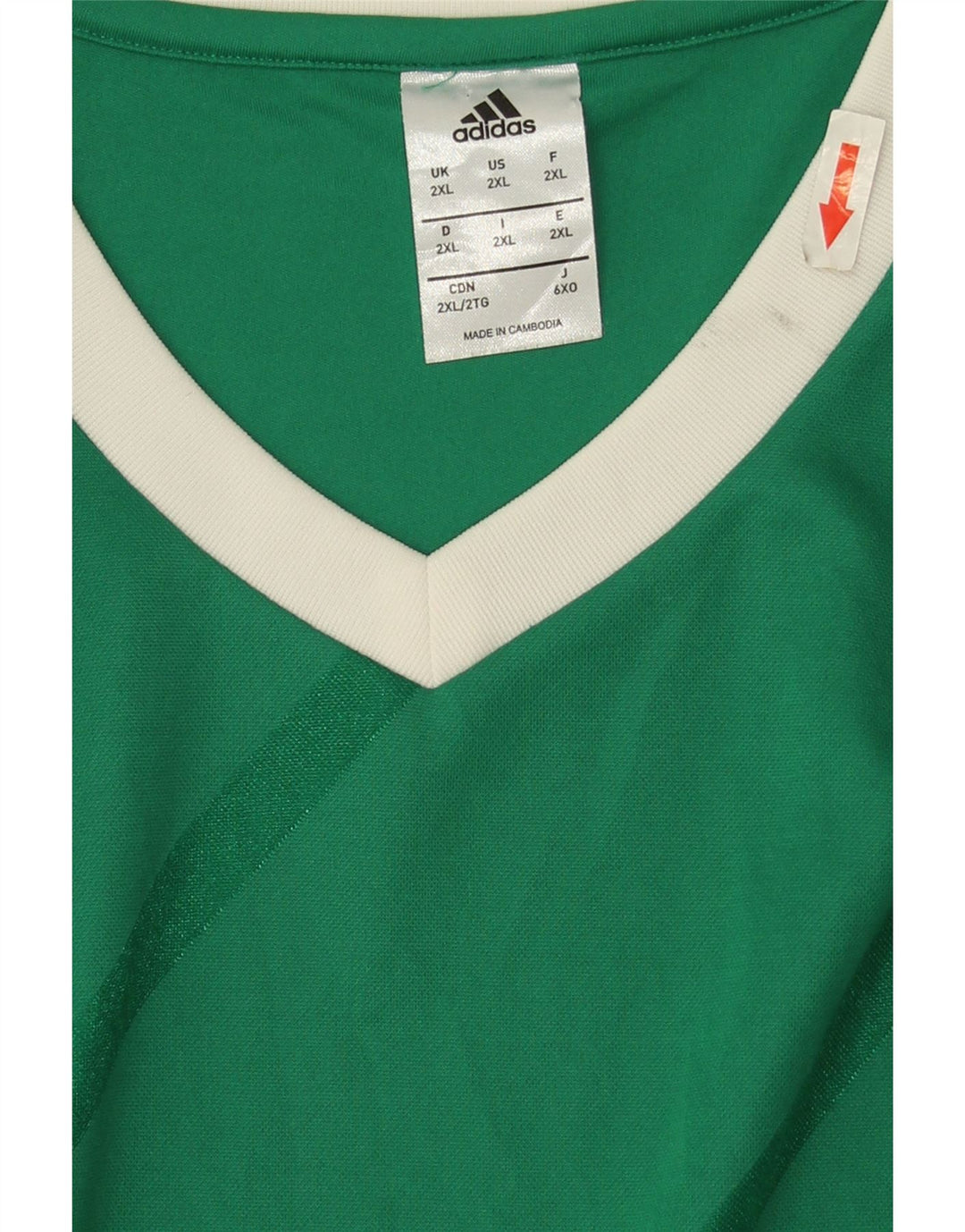 Adidas pentru bărbați Climalite Top cu mânecă lungă 2XL, poliester cu dungi verzi