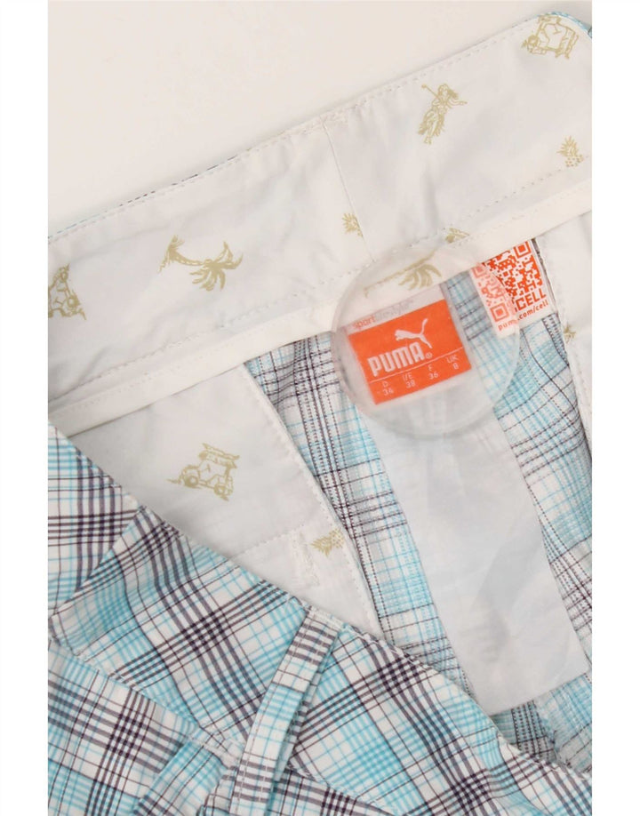 Pantaloni scurti chino pentru bărbați Puma UK 8 Small W28 Blue Check