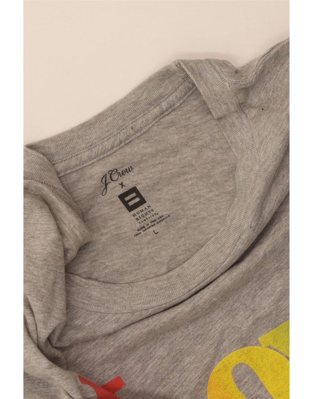 Tricou grafic pentru femei J. CREW Top UK 14 Large Gri