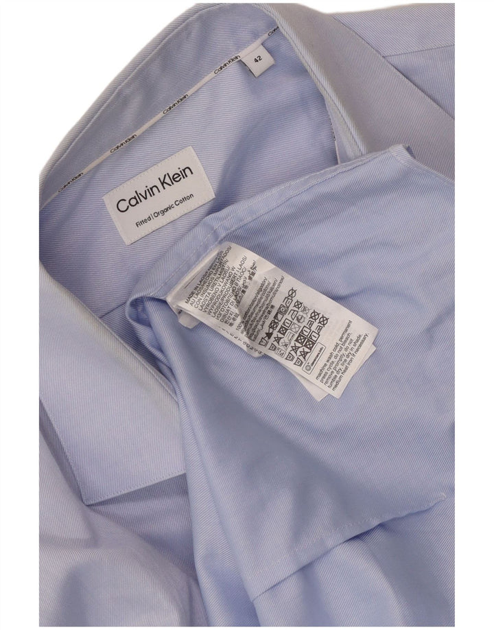 Cămașă pentru bărbați Calvin Klein Mărimea 42 Bumbac albastru mare