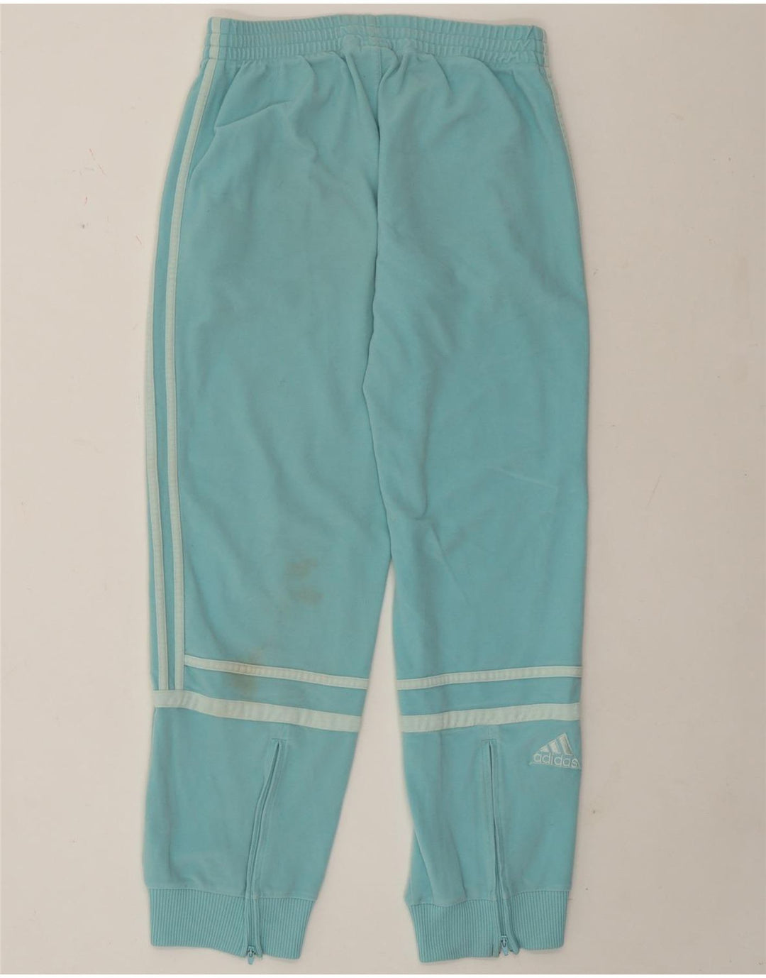 Pantaloni de trening Adidas pentru femei Joggeri UK 14 Poliester turcoaz mediu
