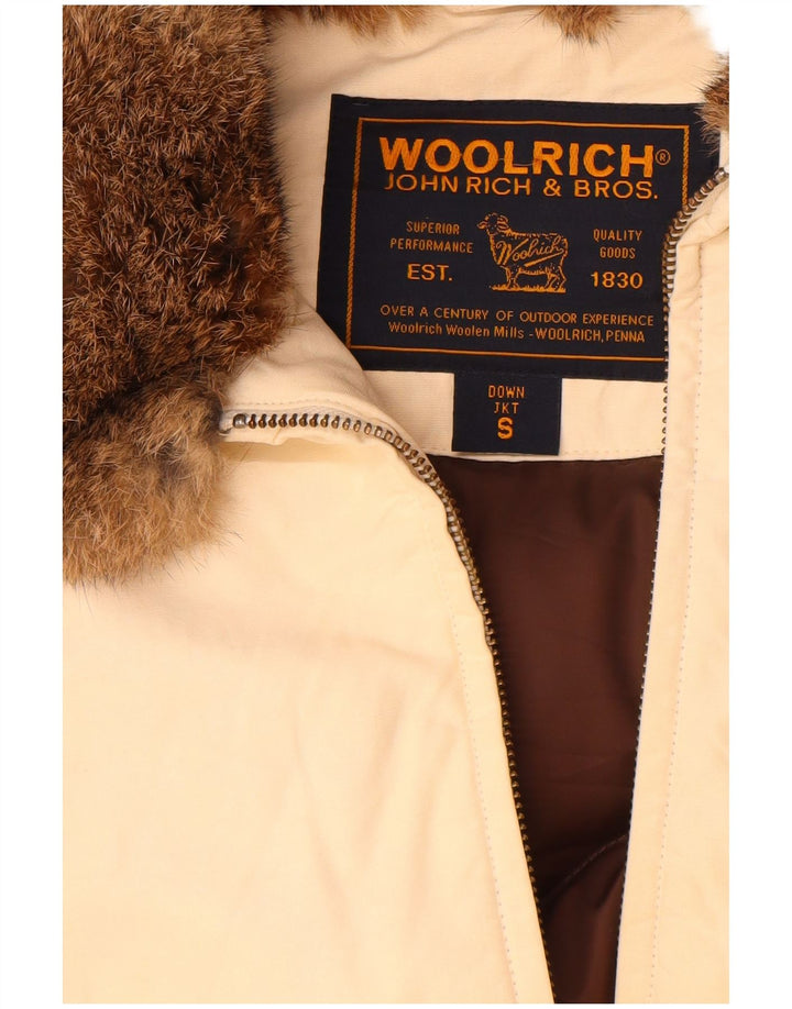Jachetă căptușită pentru femei Woolrich UK 10 Small Beige Bumbac