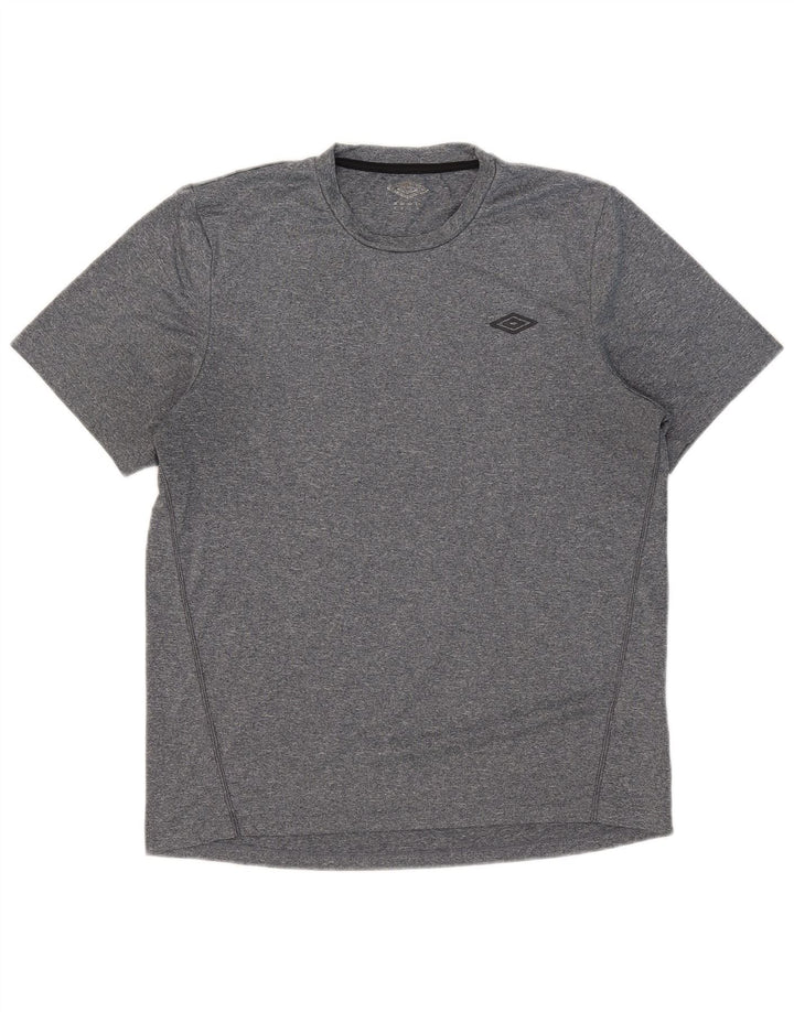 Tricou pentru bărbați Umbro Top Medium Gri din poliester cu pete
