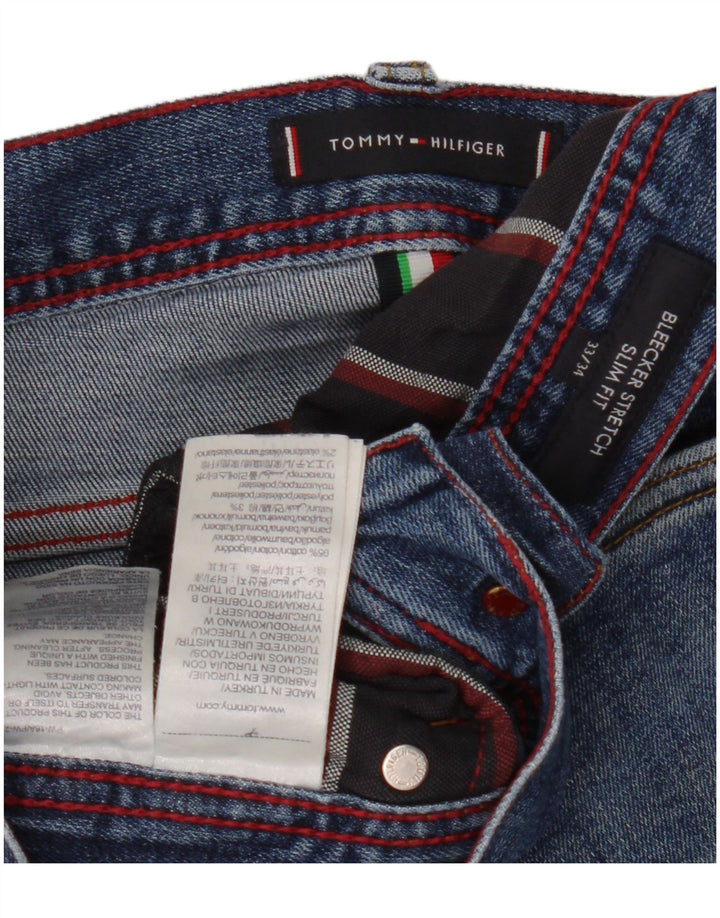 Blugi pentru bărbați Tommy Hilfiger Bleecker Slim W33 L34 Bumbac albastru