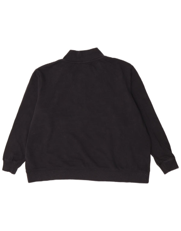 Pulover supradimensionat pentru femei Marks & Spencer, cu fermoar 1/4, UK 18 XL, negru