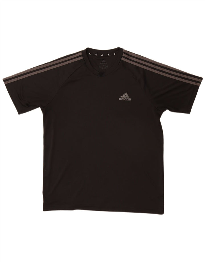 Tricou pentru bărbați Adidas Aeroready Top mare din poliester negru