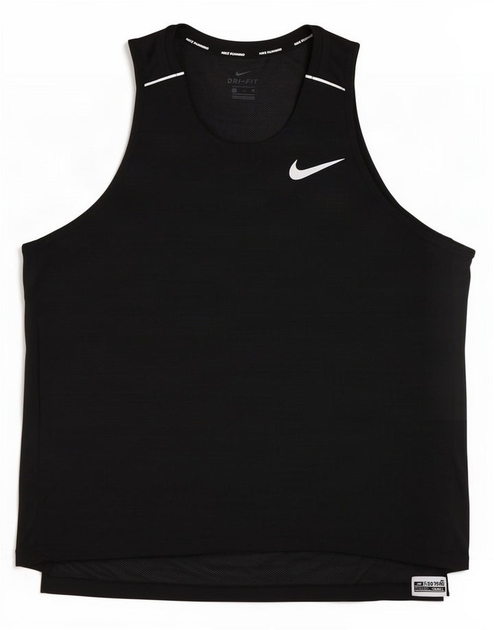 Vesta Nike Dri Fit pentru bărbați, XL, poliester cu dungi negre