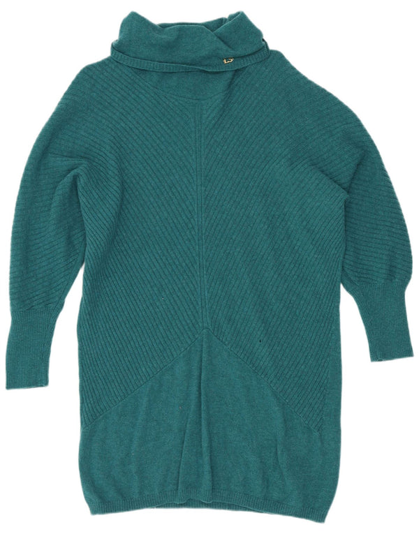 Luisa Spagnoli rochie cu mâneci 3/4 pentru femei UK 16 mare verde