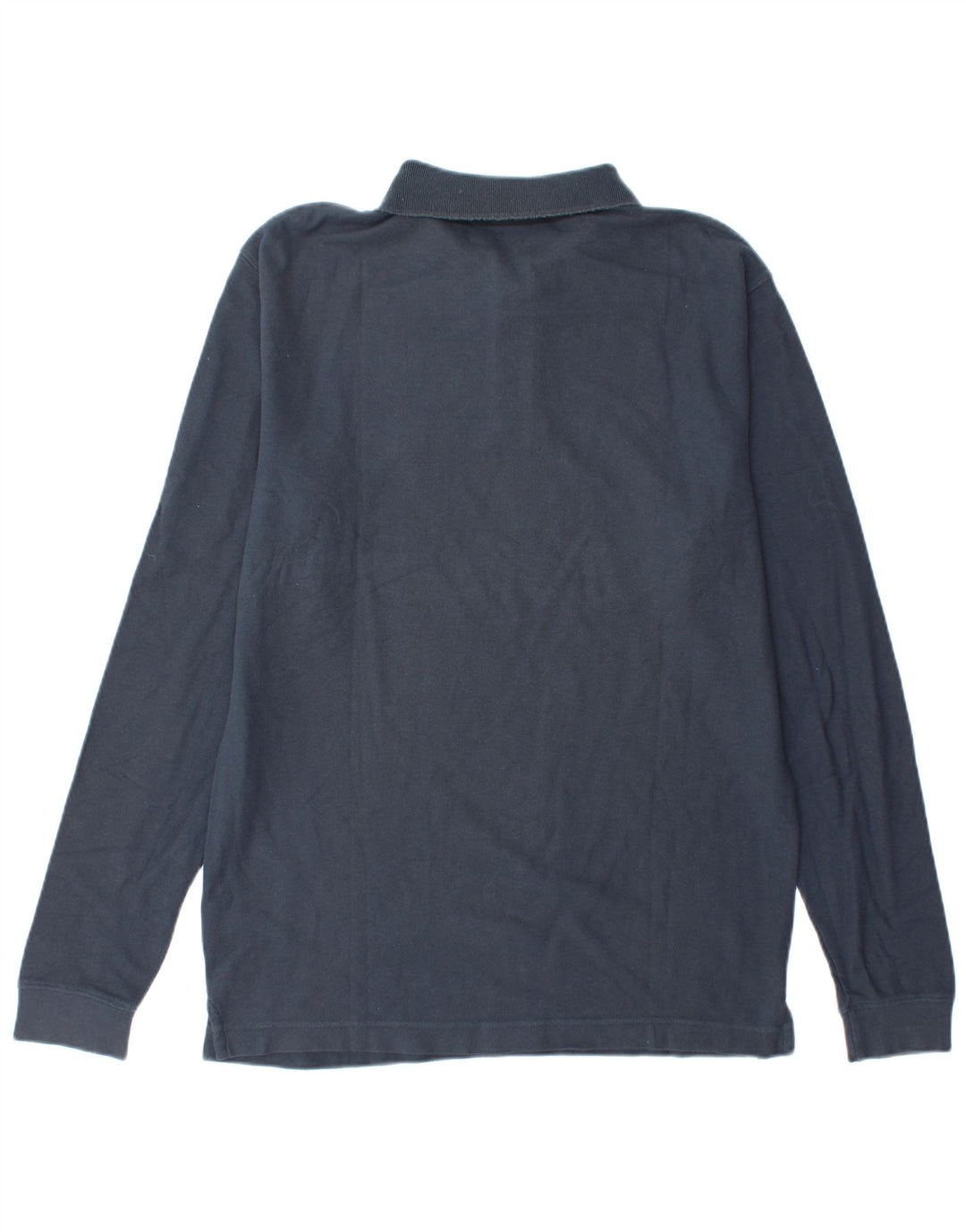 Tricou polo Fila pentru bărbați cu mânecă lungă, bumbac mediu albastru bleumarin