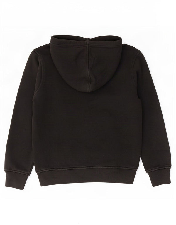 Pulover cu glugă cu grafic Canterbury pentru băieți 9-10 ani, bumbac negru