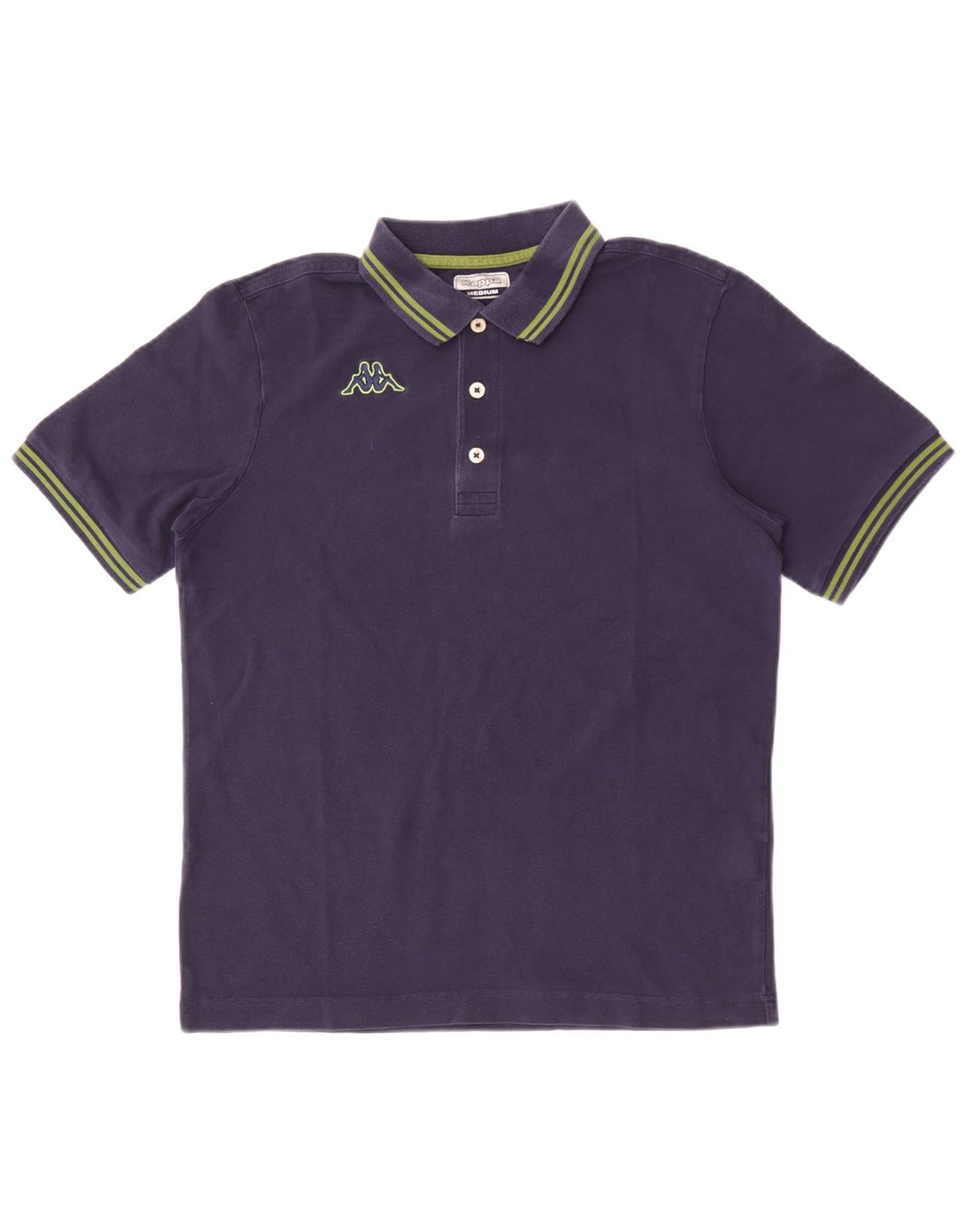 Cămașă polo pentru bărbați Kappa, bumbac, albastru bleumarin mediu