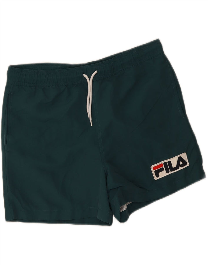 Pantaloni scurți de înot Fila pentru bărbați, verzi mici