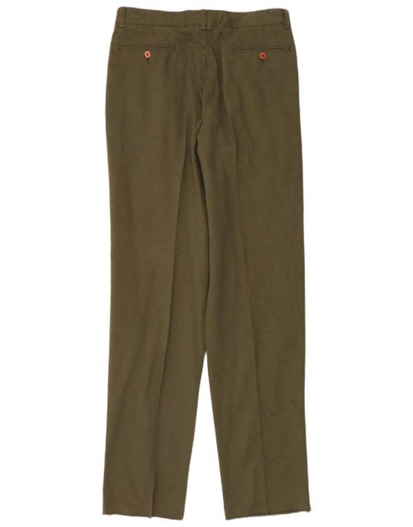 Eric Hatton Pantaloni chino pentru bărbați IT 50 Large W34 L28 Verde Bumbac
